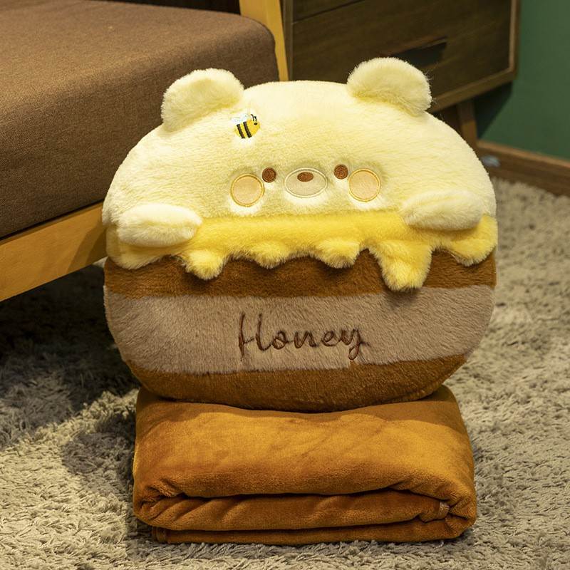 Animal Cupcake Pillow Blanket