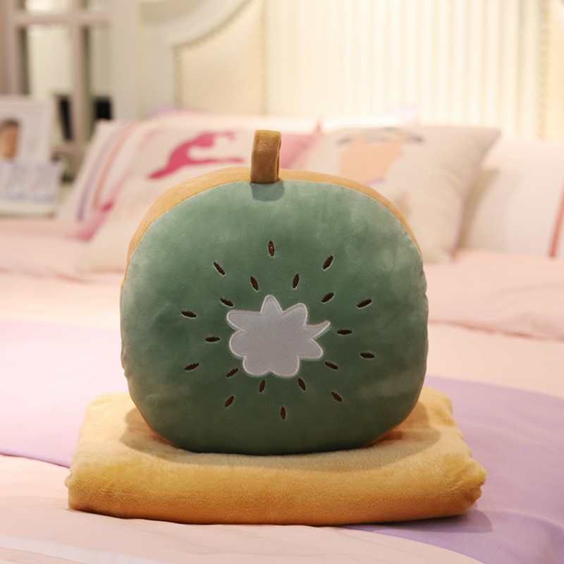 Cute Fruit Pillow Blanket