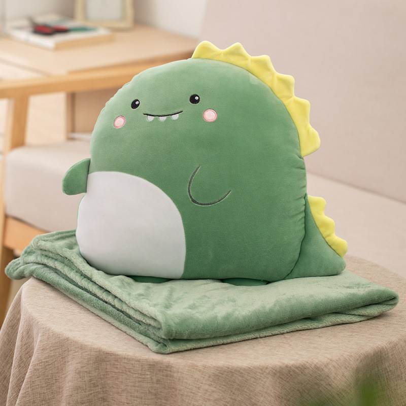 Cartoon Images Pillow Blanket - Dinosaur