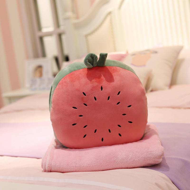 Cute Watermelon Pillow Blanket