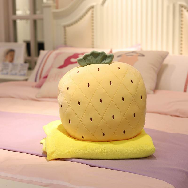 Cute Pineapple Pillow Blanket