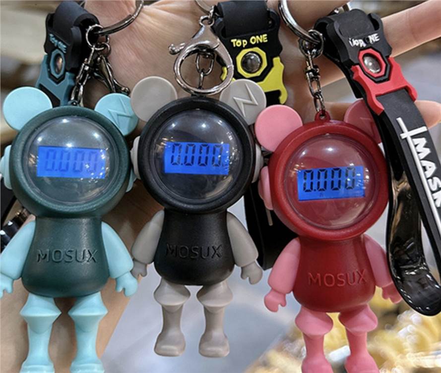 Cartoon Bear Keychain Electronic Scale