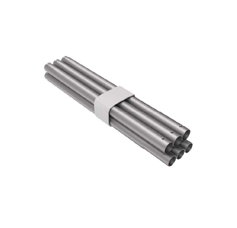 Square Top Ez Tube Counter - Aluminum Poles