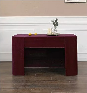 Fitted Tablecloths - Velvet Back View