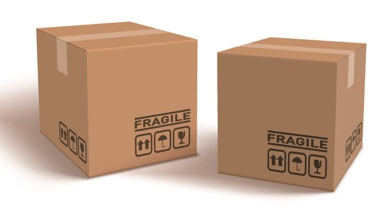 Flat Shipping Box - Kraft Cardboard