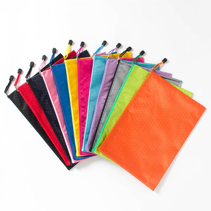 Football Pattern File Pouches in Various Colors