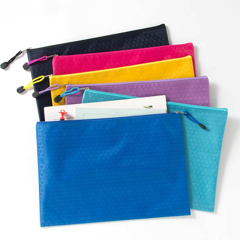 Non-transparent Football Pattern File Pouch
