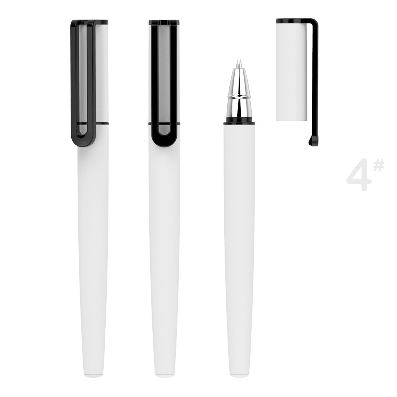 Business Casual Plastic Gel Pen - White