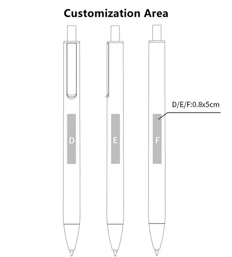 Exhibition Givweaway Retractable Gel Pen - Customization Area