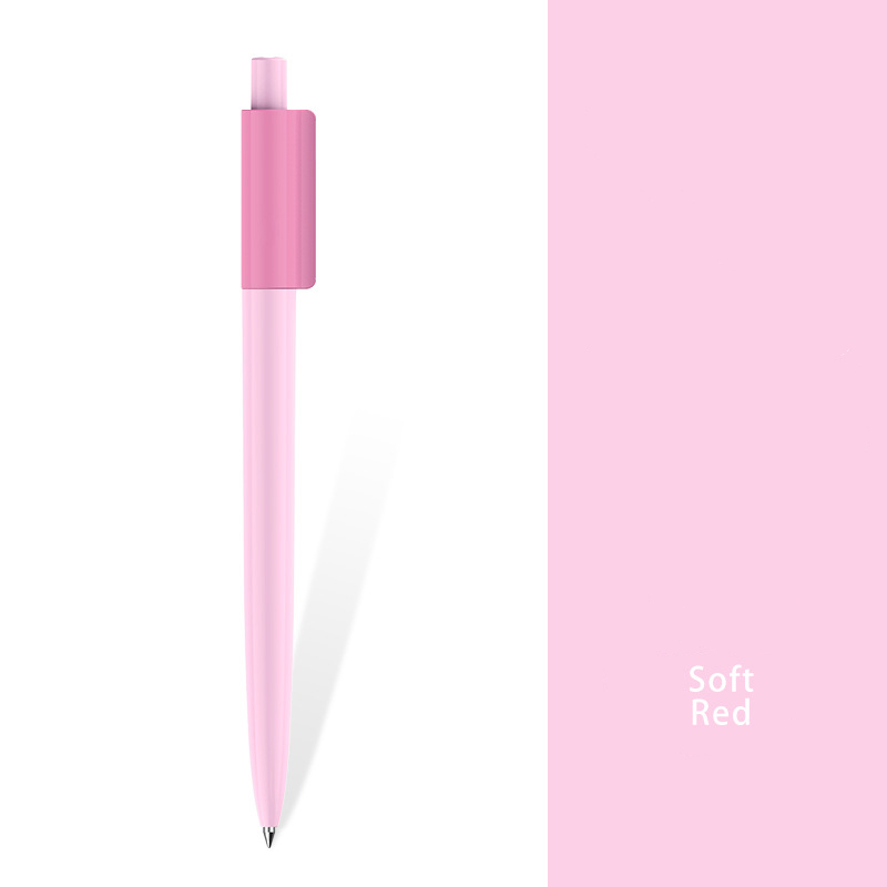 Jelly Color Retractable Gel Pen - Soft Red