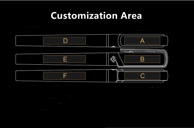 Plastic Advertising Gel Pen - Customization Area