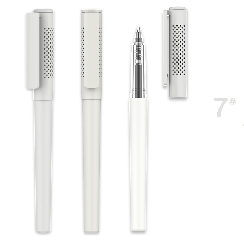 Logo Printing Office Gel Pen - White