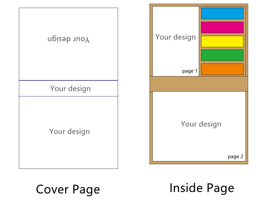 Hard Cover Sticky Book - Template 1