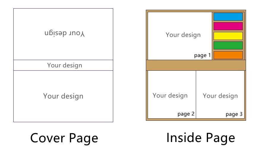 Hard Cover Sticky Book - Template 2