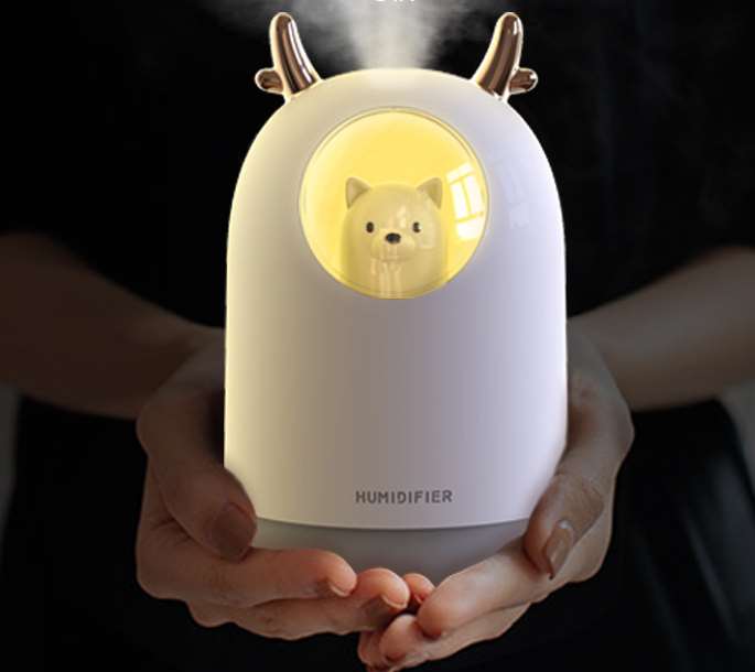 Cute Bear Humidifier with Night Light
