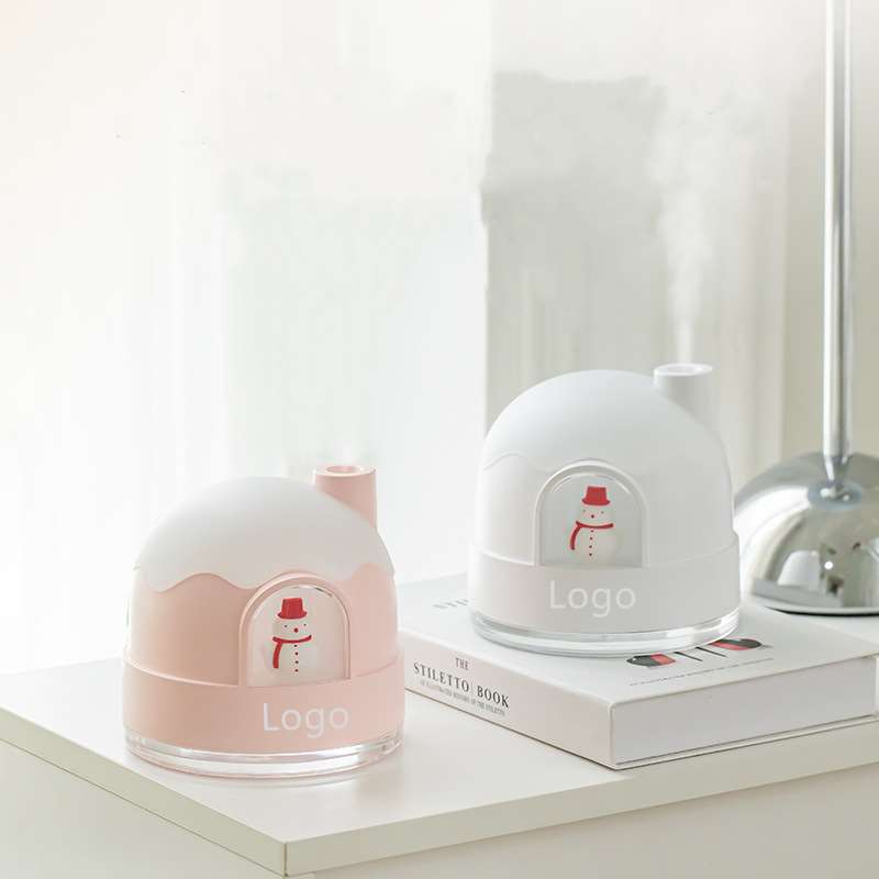 Night Light Snow House Humidifier - Logo