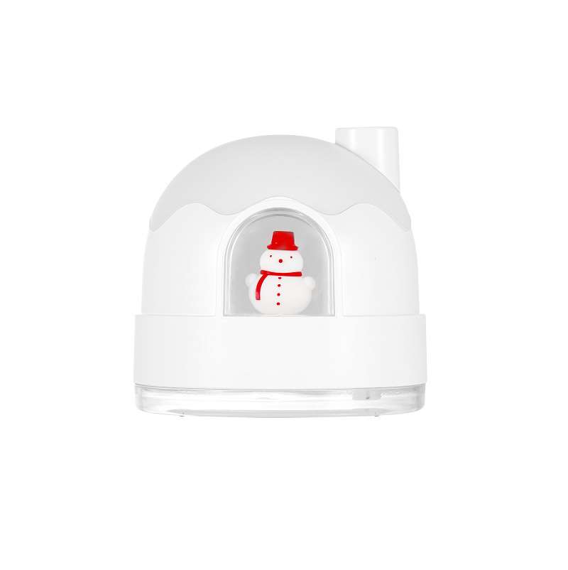 Night Light Snow House Humidifier - White