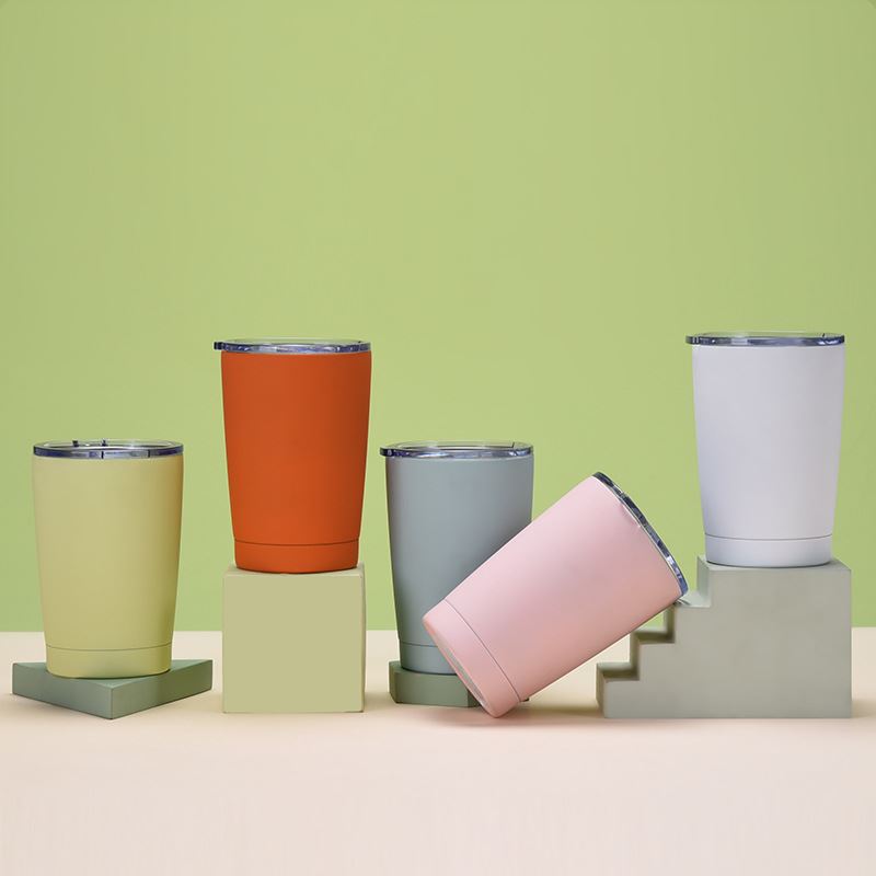 Solid Color Stainless Steel Travel Cup