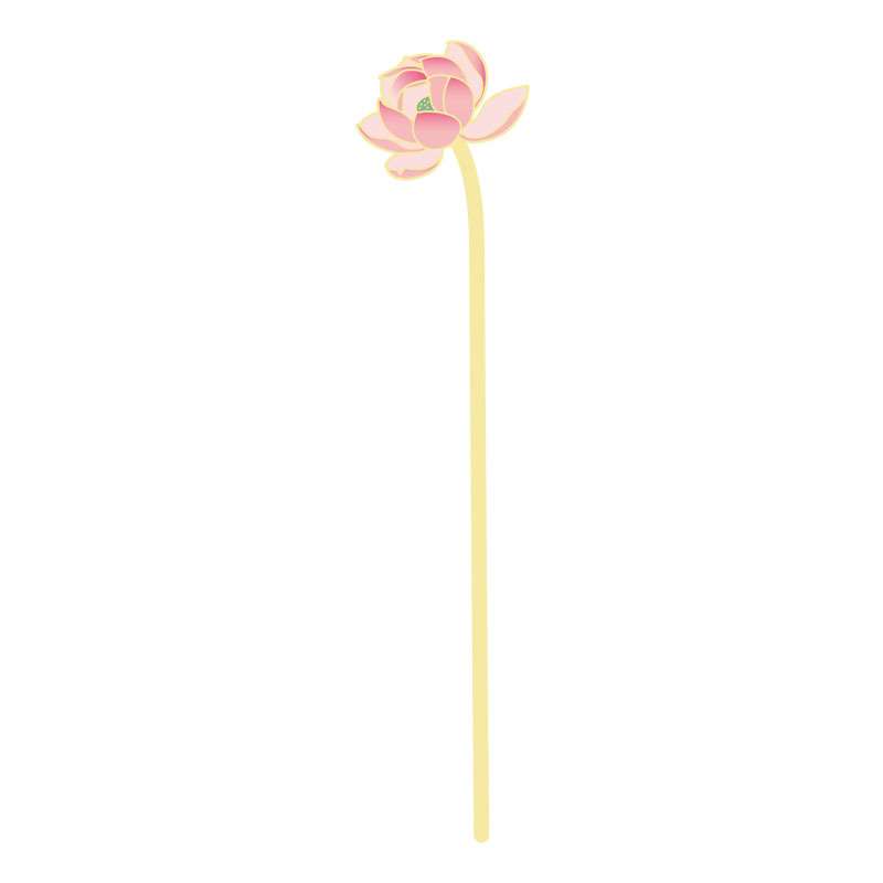 Lotus Series Metal Bookmark - Blooming Lotus