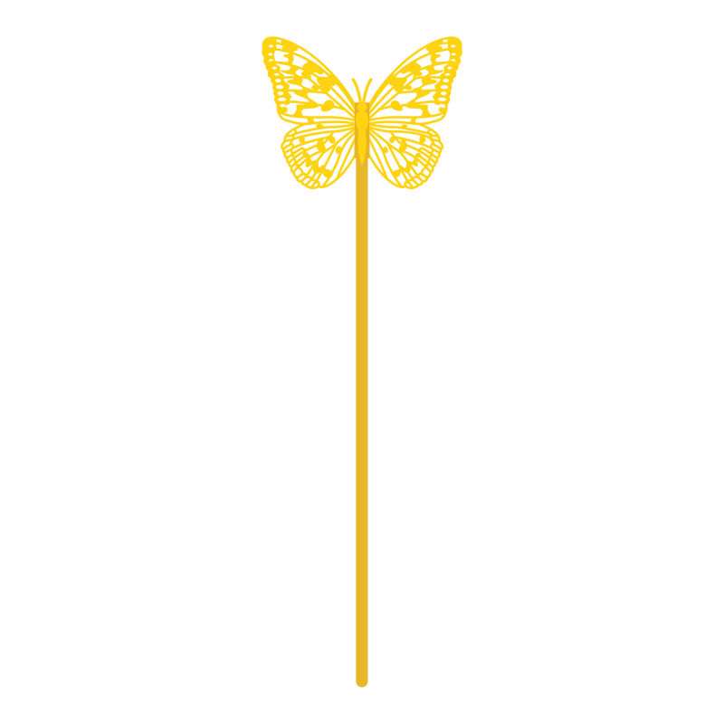 Lifelike Golden Butterfly Metal Bookmark