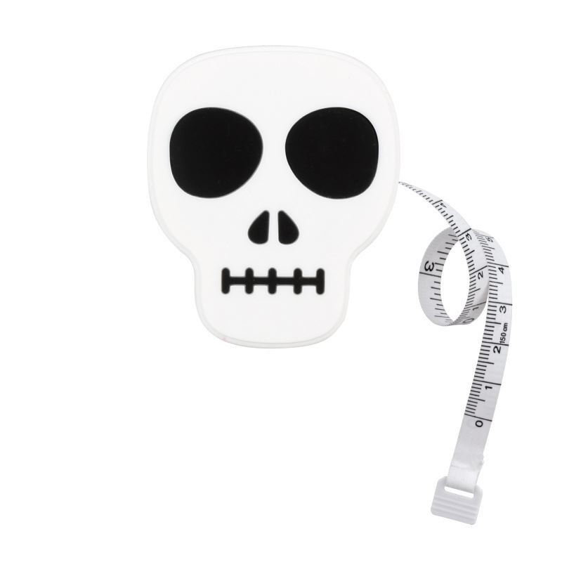 White Skull PVC Tape Measure