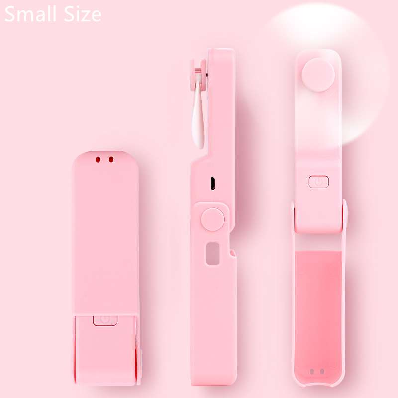Portable Folding Mini Fan - Small Size Pink