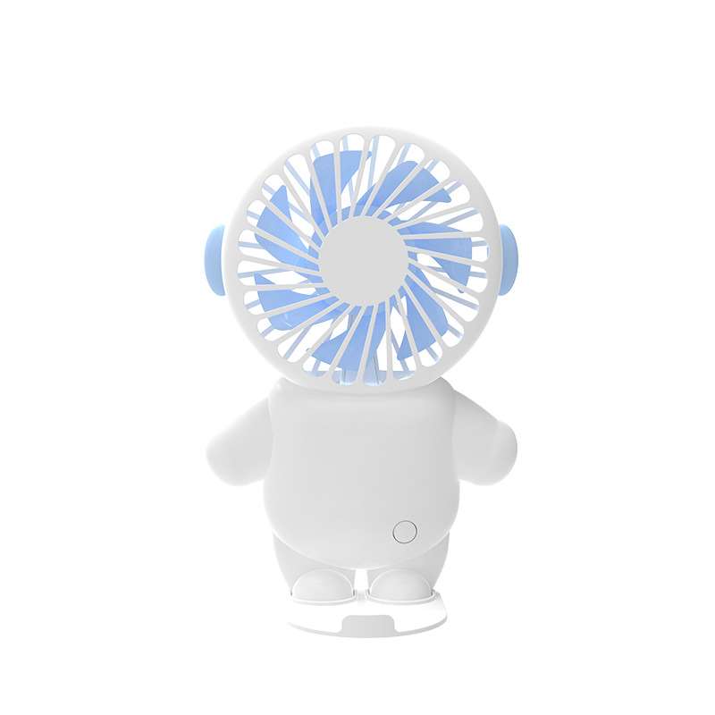 Cute Figure Handheld and Desk Fan - Blue