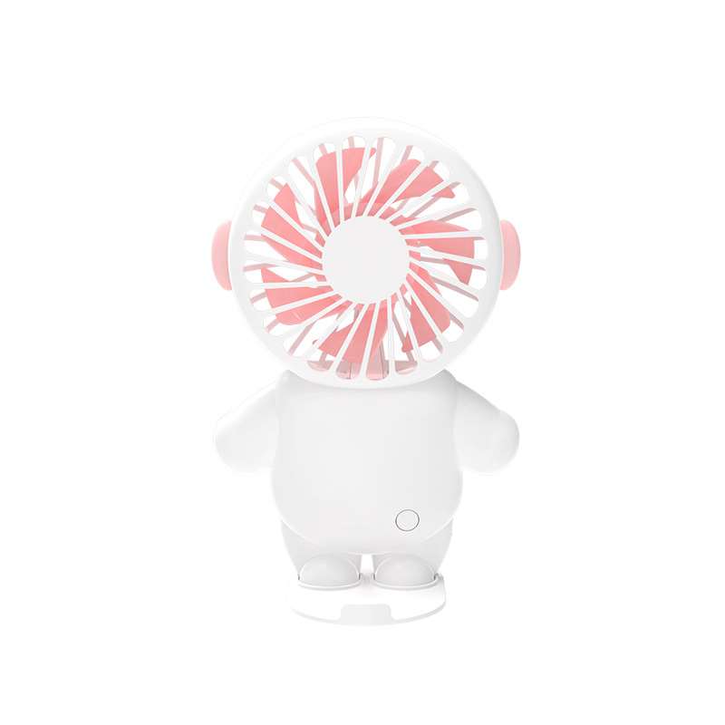 Cute Figure Handheld and Desk Fan - Pink