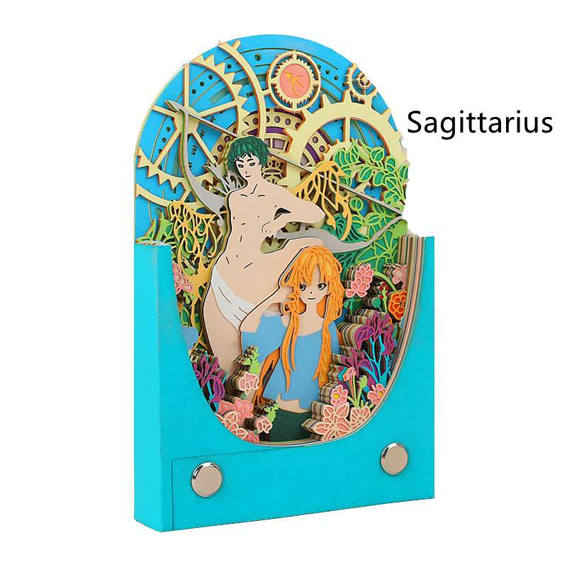 Zodiac Sign Themed Paper Carving Memo Pads - Sagittarius