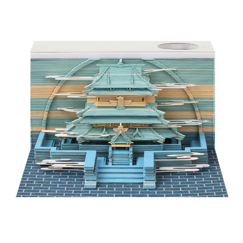 3D Paper Carving Landmark Memo Pad - Heavenly Palace