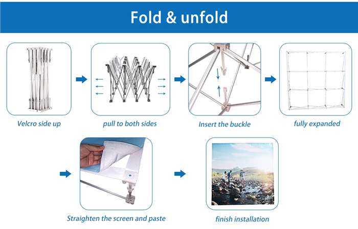 Portable Hook and Loop Fastener Displays - Instruction