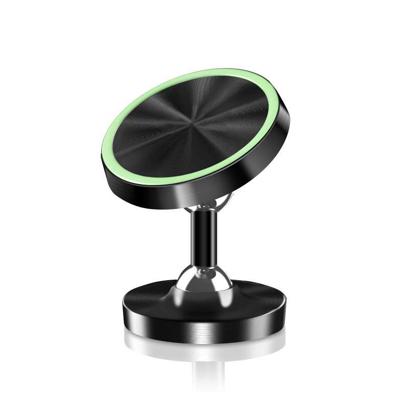 Magnetic Car Phone Mount with Glowing Effect - Black