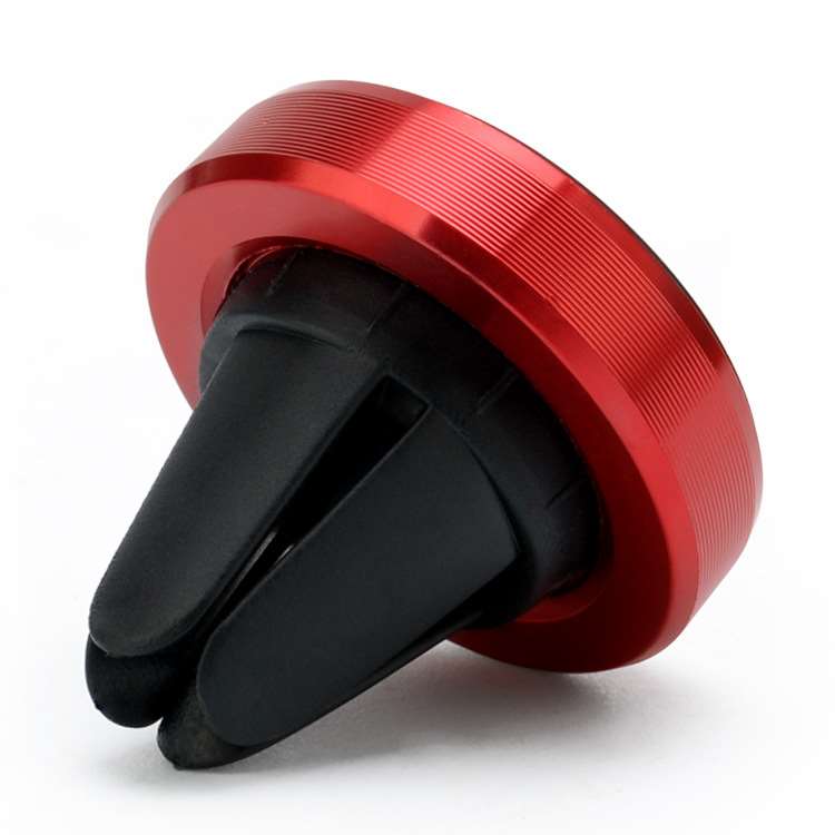 Magnetic Vent-Style Car Phone Mount - Red