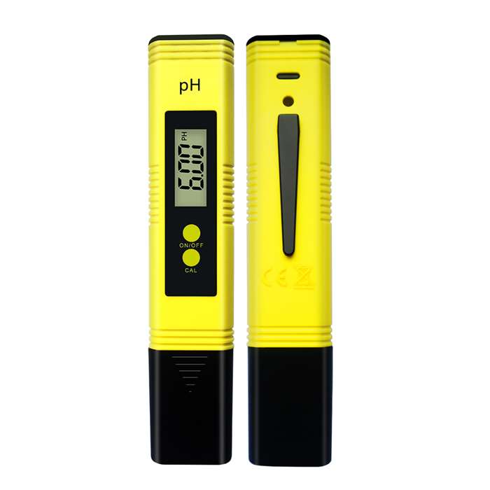Portable pH Meter for Water - Front and Back View