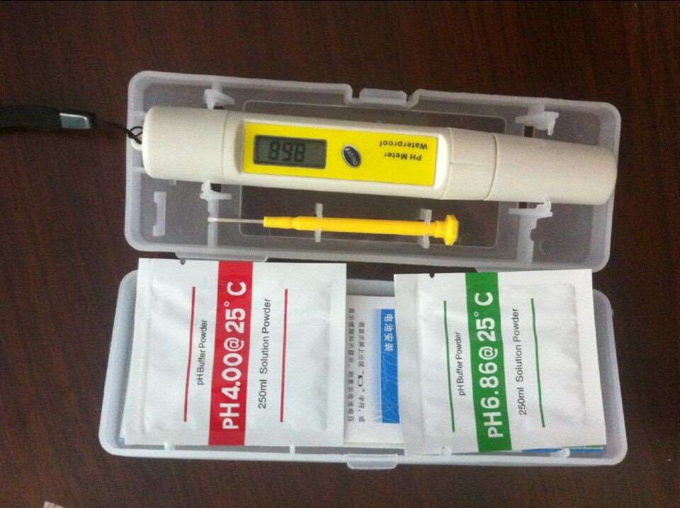 Water Proof LCD pH Meter - Product Kit