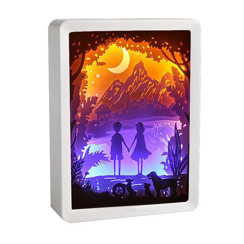Nature Beauty 3D Paper Carving Lamp- Style 3