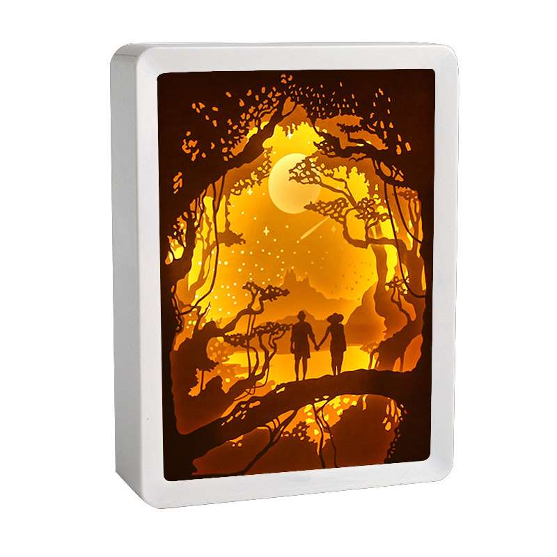 Nature Beauty 3D Paper Carving Lamp- Style 5