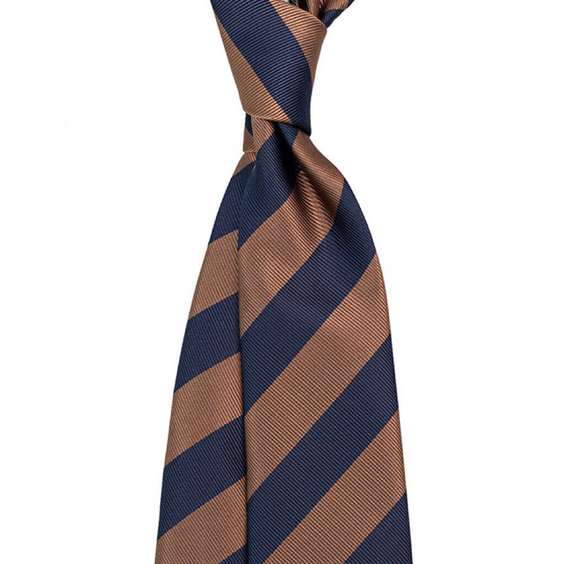 Stripe Pattern Skinny Microfiber Tie