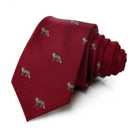 Cute Animals Topic Microfiber Tie - Red Fox