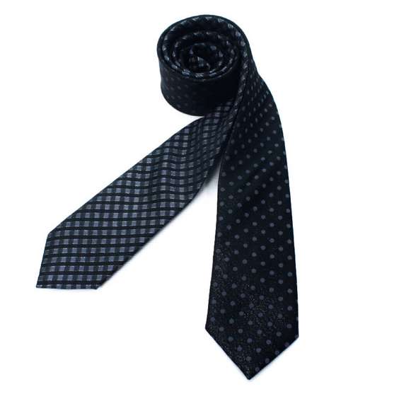 Silver Thread Luxurious Business Tie