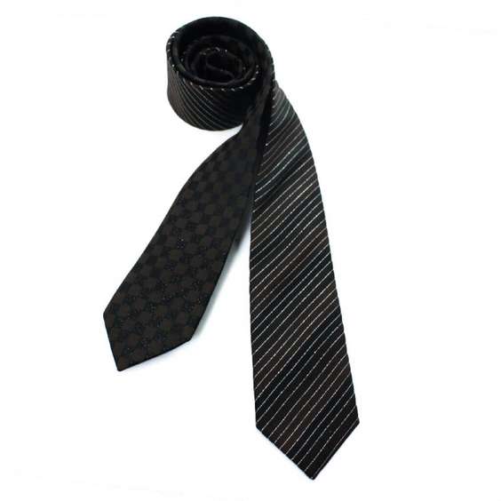 Silver Thread Luxurious Business Tie - 011