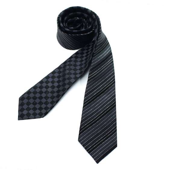 Silver Thread Luxurious Business Tie - 04