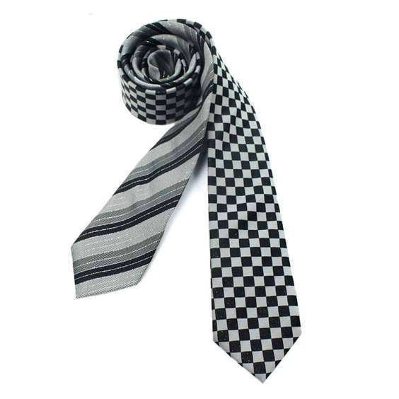 Silver Thread Luxurious Business Tie - 06