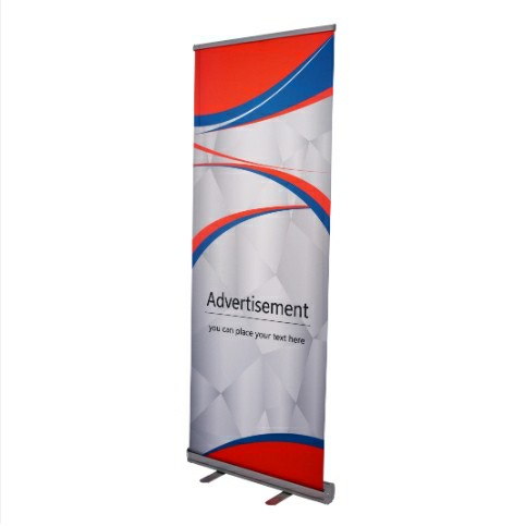 Economic Square Shaped Base Roll Up Banner Stand - Sample