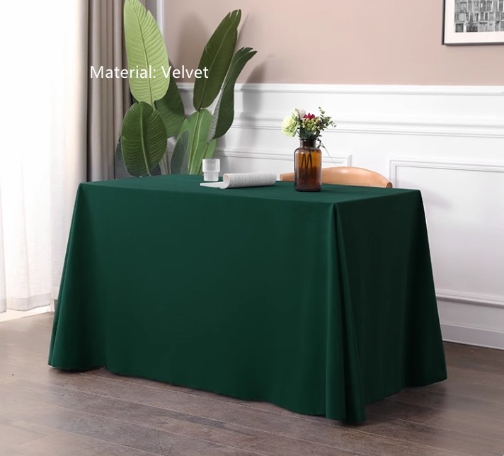 Rectangular Table Throws - Velvet Table Throw