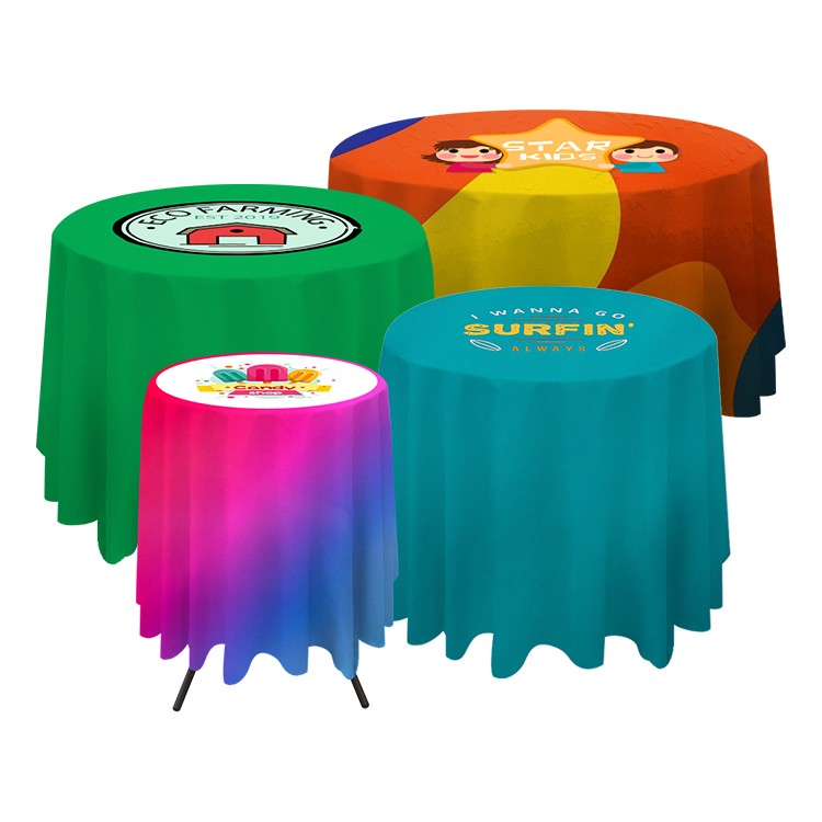 Round Table Throws - Four Tablecloths