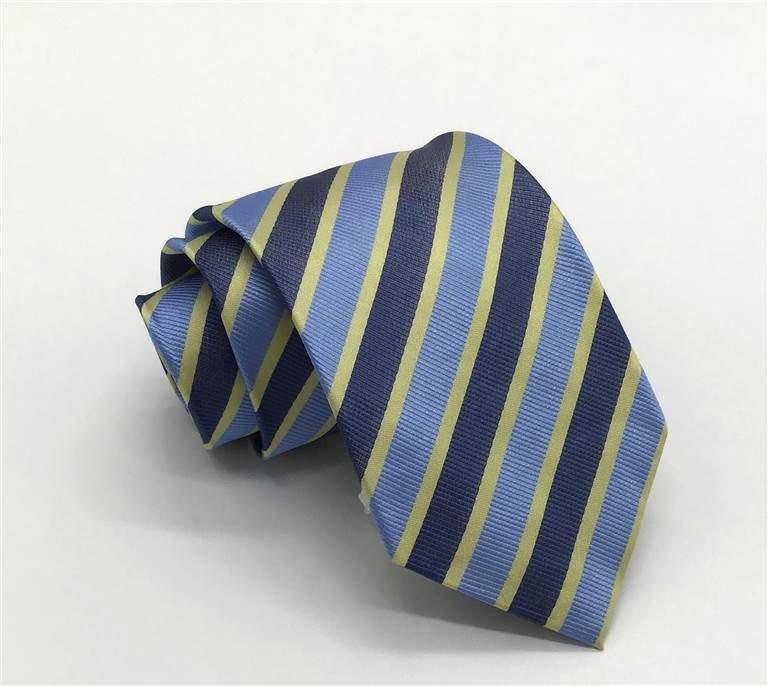 Classic Twill Jacquard Silk Tie - Light Blue