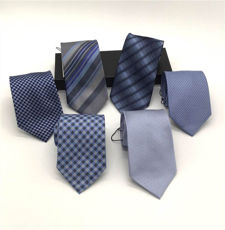 Blue-Gray Silk Tie