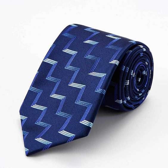 Elegant Male Business Jacquard Silk Tie - Step Pattern