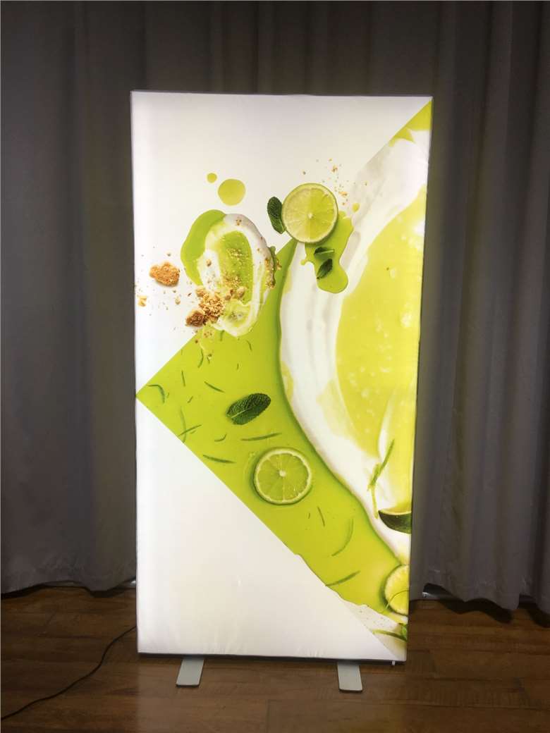 80mm SEG Fabric LED Backlit Light Box - Fruit Theme Graphic